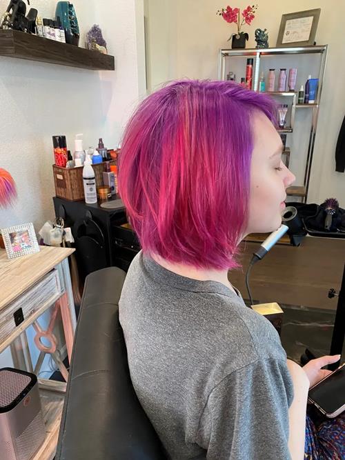 Denver Hair Extensions Bold custom-colored hair extensions designed to blend seamlessly while still (..)